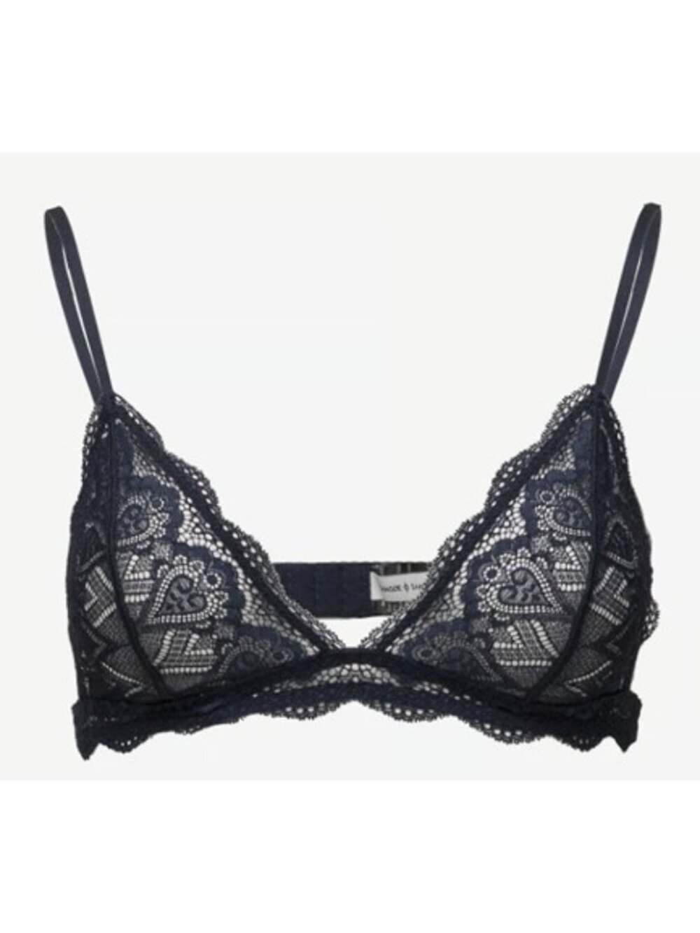 SAMSOE SAMSOE Marilyn Lace Bralette Bra Dark Sapphire